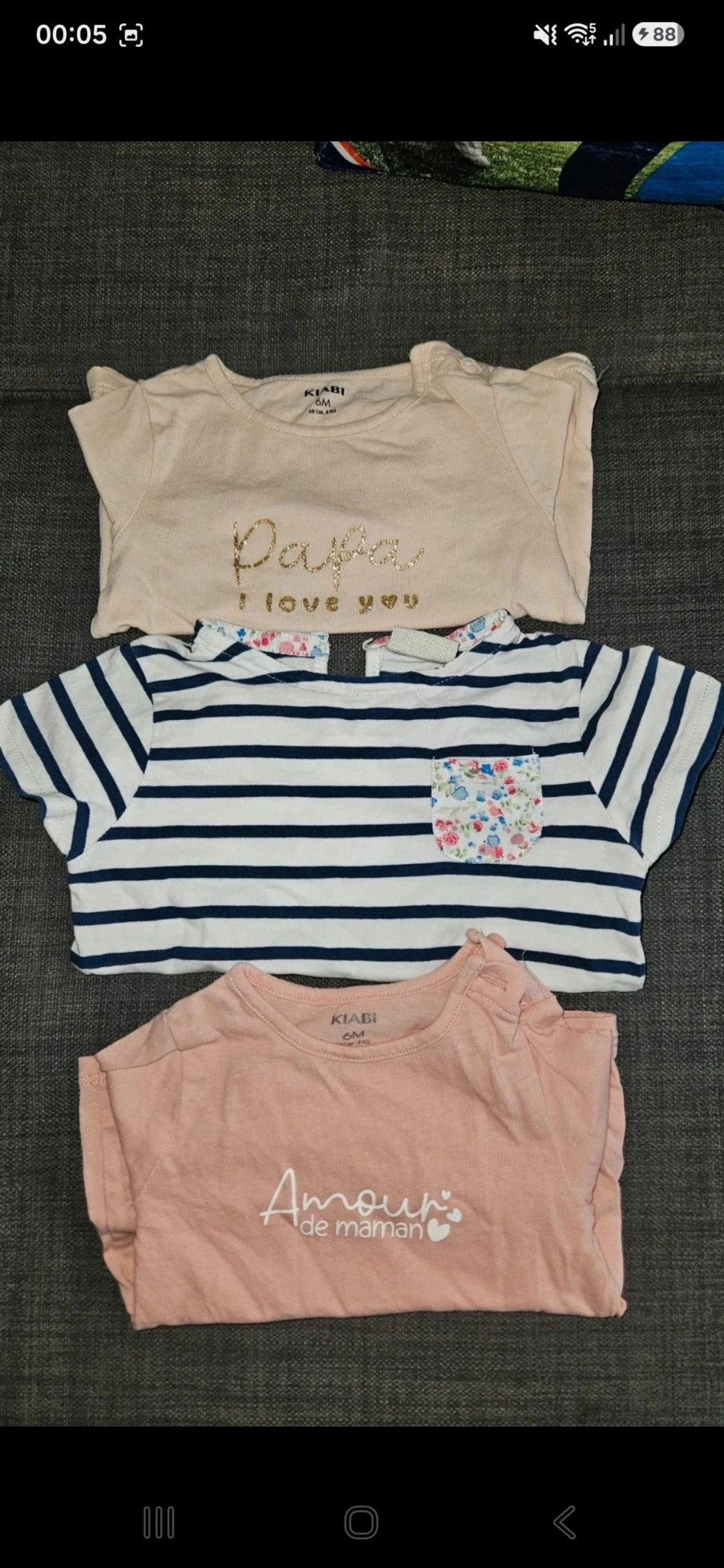 Lot T-shirt 6 maanden in zeer goede staat – photo 3